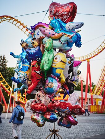 Helium-Kinderluftballone am Wiener Prater | © BASSENA Hotels
